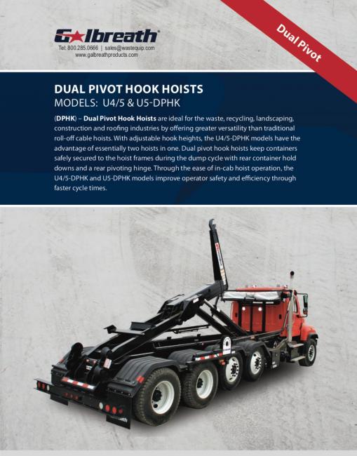 Dual Pivot Hook Hoists: 40k - 50k lbs.