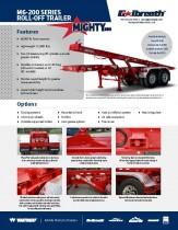 Roll-Off Cable Hoist Trailer:  M6-200 Models