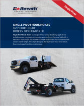 Single Pivot Hook Hoists: 9k - 13k lbs.