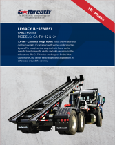 Legacy (U-Series) "Trough Mount" (TM) Roll-Off Cable Hoist: CA-TM-22 & 24