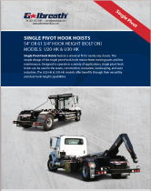 Single Pivot Hook Hoists: 20k - 30k lbs.