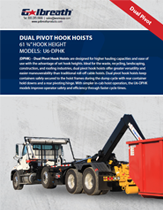 Dual Pivot Hook Hoists: 60k lbs.