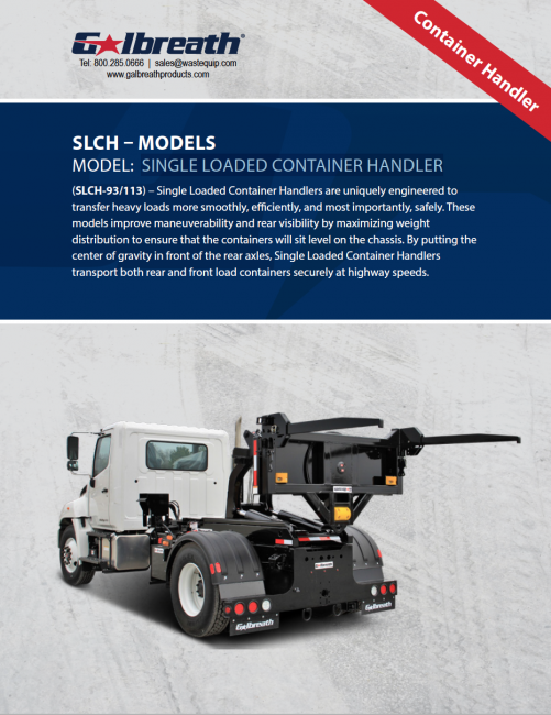 Single Loaded Container Handler SLCH