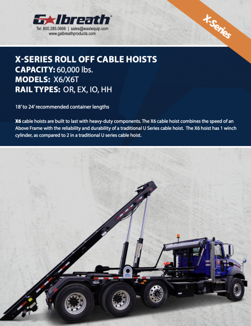 X-Series Roll-Off Cable Hoists Brochure
